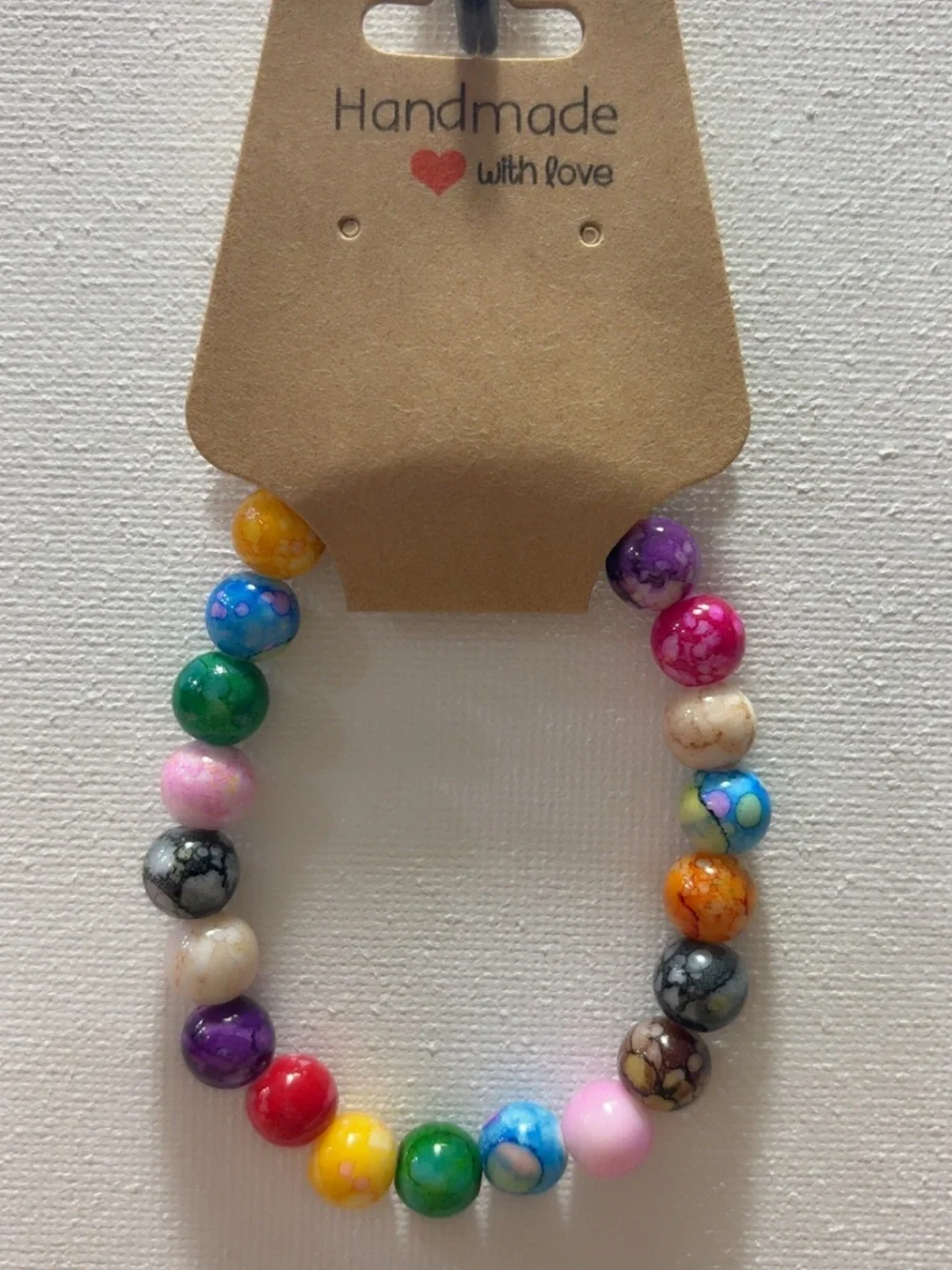 Handmade Kids Colorful Beaded Bracelet - Multicolor